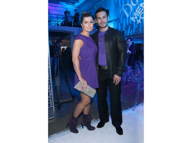 Katarzyna Skrzynecka i Marcin Łopucki na premierze kosmetyków Dove Men Care