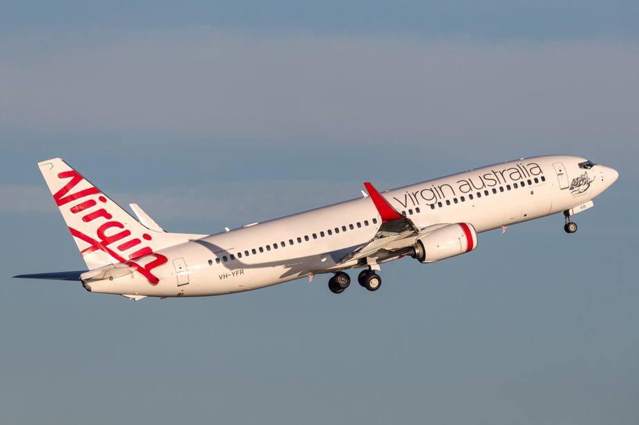 Virgin Australia to jedna z linii lotniczych należących do Richarda Bransona