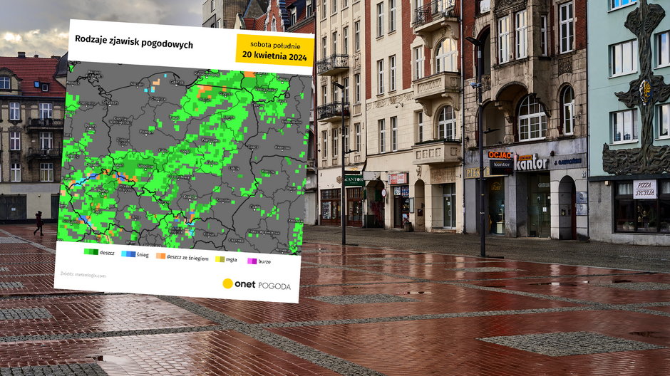 Polska zostanie skąpana w deszczu (screen: meteologix.com)