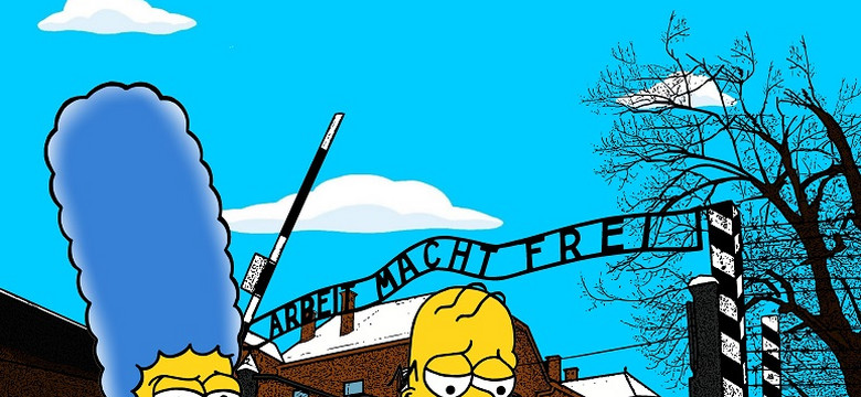 Simpsonowie w Auschwitz! Włoski artysta szokuje. ZDJĘCIA