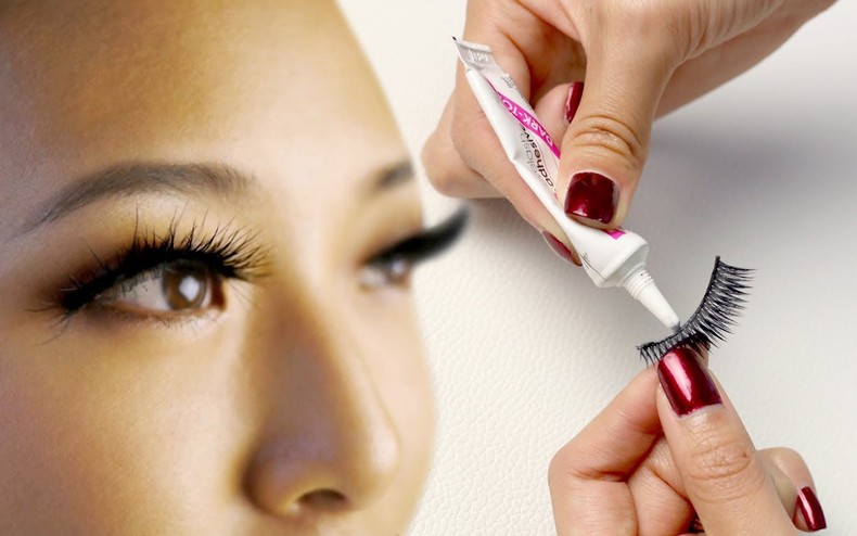 Applying false eyelashes require expertise