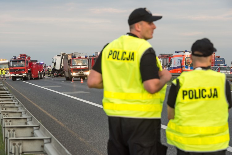 Karambol na autostradzie A4