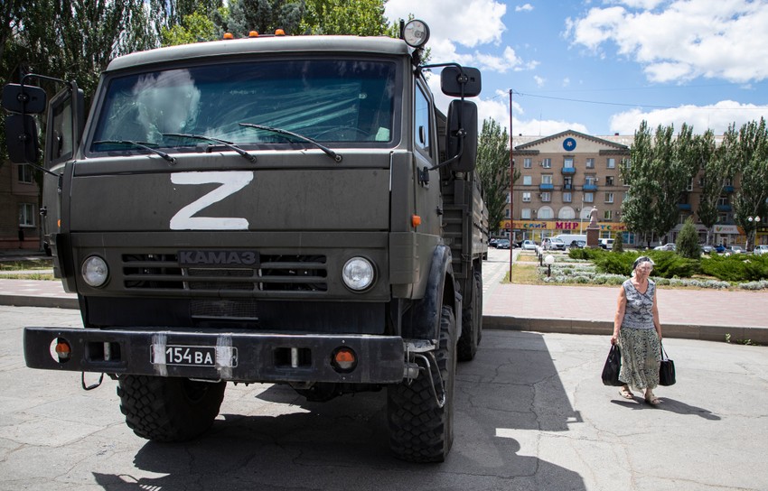 Ruska vojska u Melitopolju 14. jula