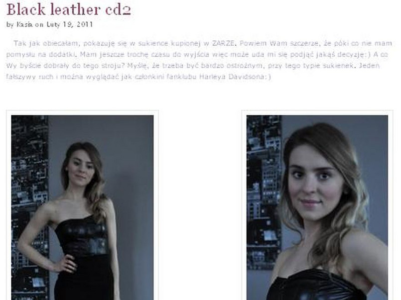 Kasia Tusk na swoim blogu jest także modelką.