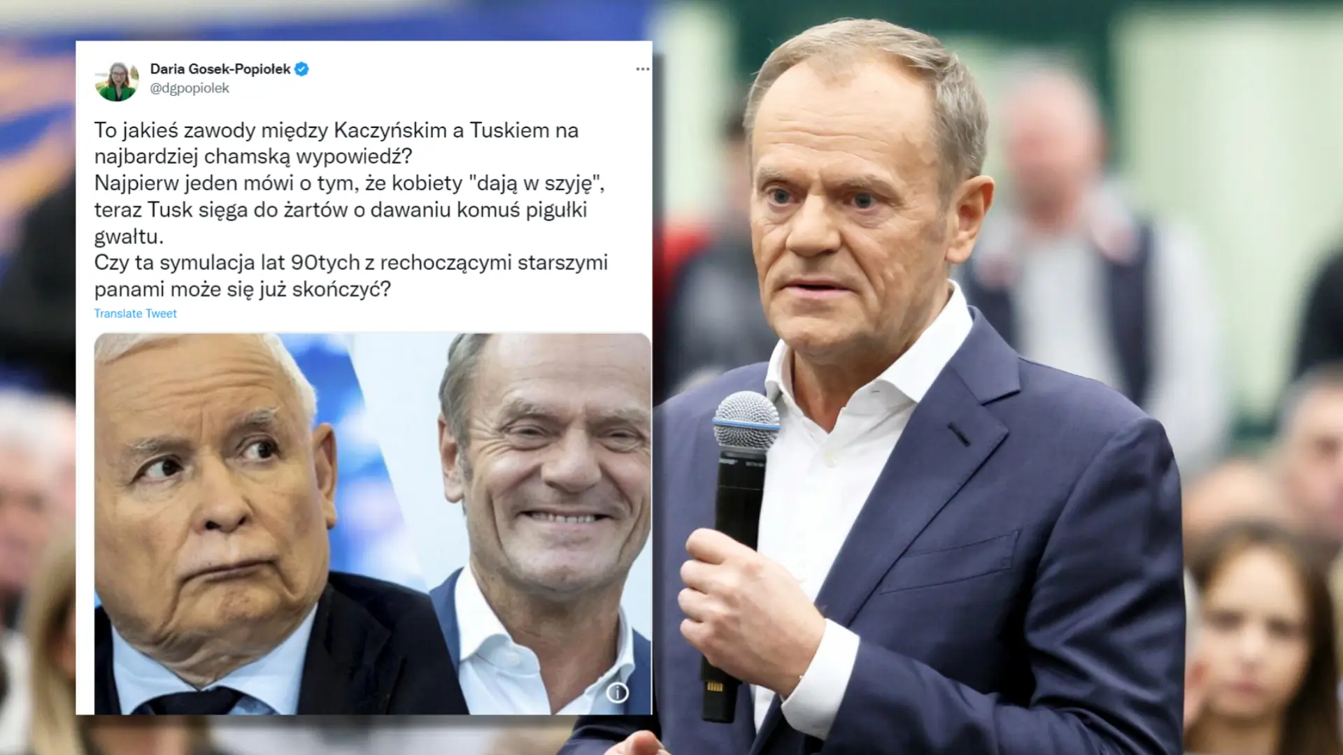 Donald Tusk żartuje z pigułki gwałtu. "Dziaderski pokaz ignorancji i dowód braku wrażliwości"