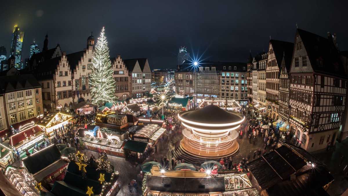 Frankfurt Poczdam Berlin dekoracje iluminacja Boże Narodzenie