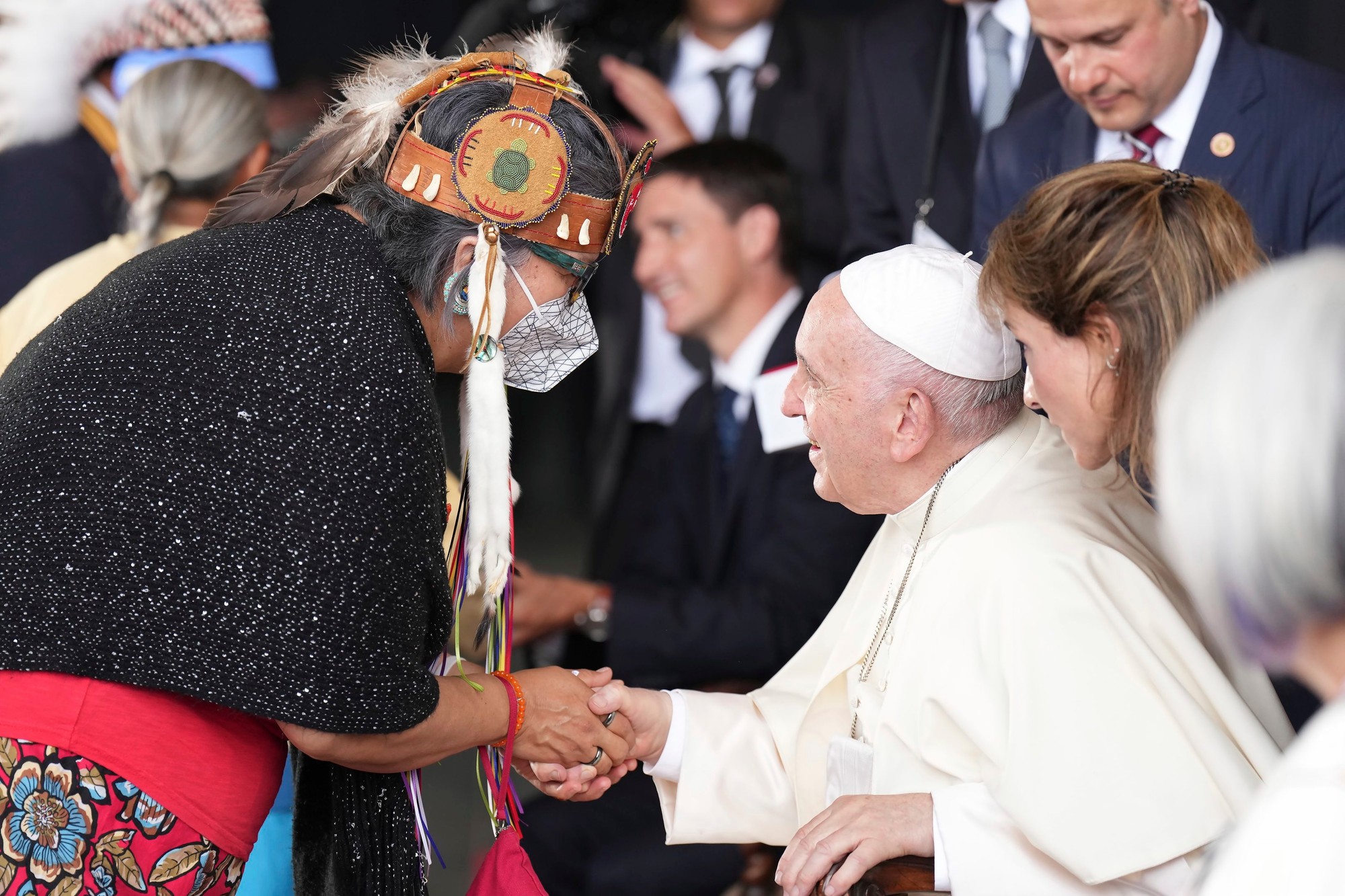 Pápež František označil svoju návštevu v Kanade za cestu pokánia.