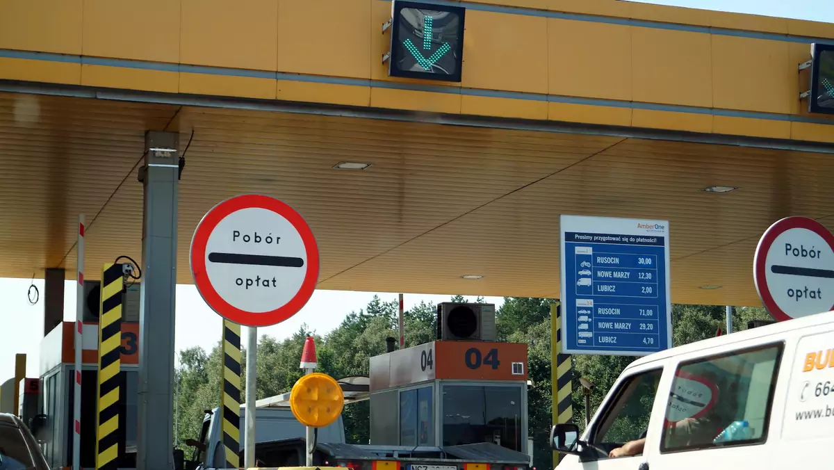 Bramki poboru opłat na autostradzie