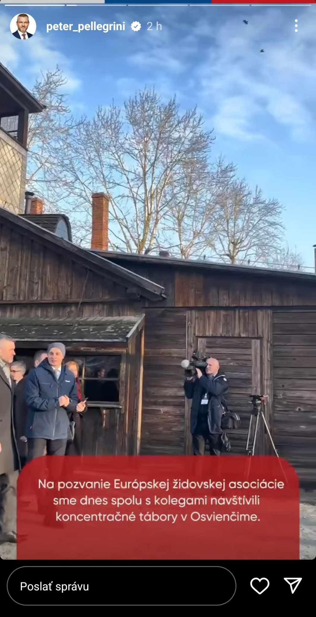 Pellegrini v Osvienčime.