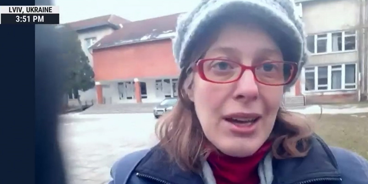 Ciężarna dziennikarka wywiozła dzieci i wróciła do Kijowa