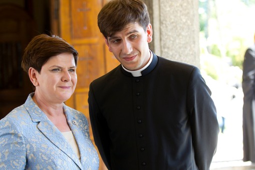 Tymoteusz Szydło i Beata Szydło