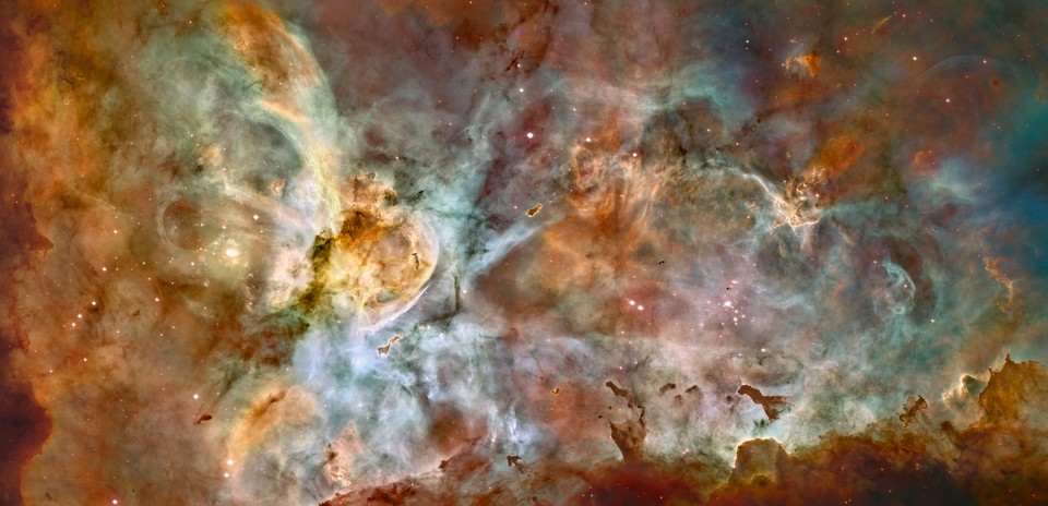 Carina Nebula Panorama from Hubble