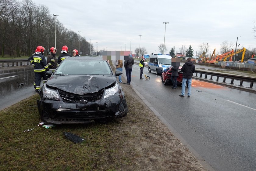 Uczestniczka wypadku trafiła do szpitala