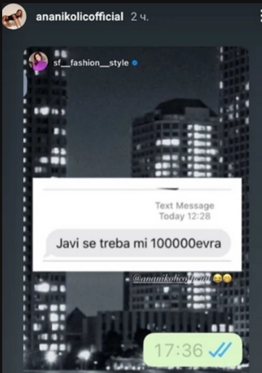 Poruke Ane Nikolić i Sonje