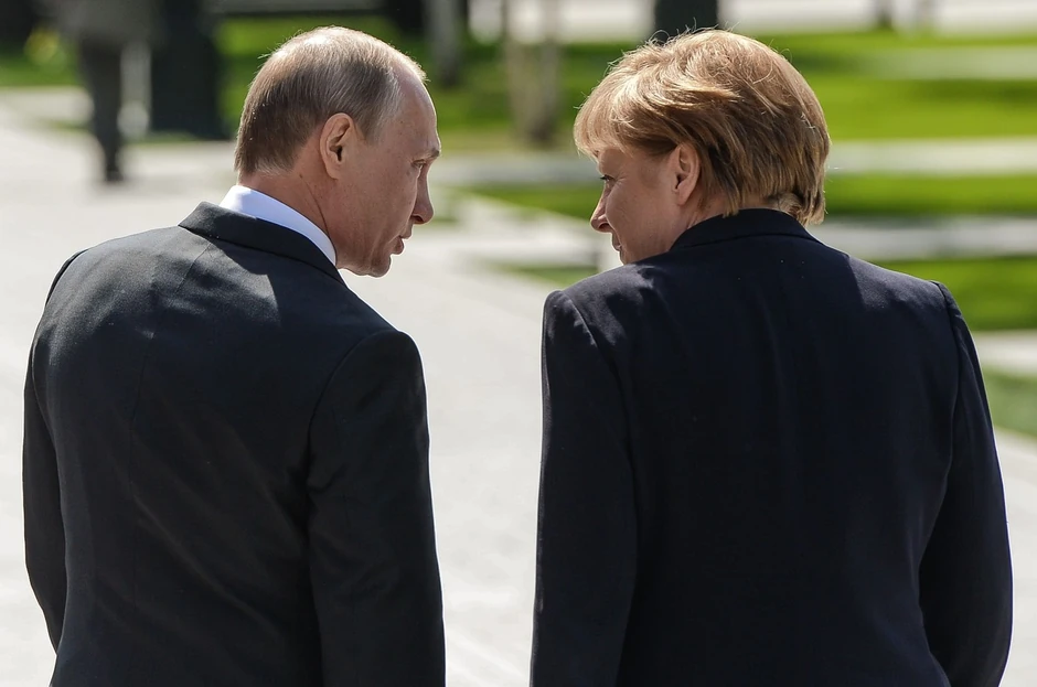Angela Merkel i Vladimir Putin