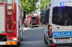 Pożar w biurowcu w centrum Warszawy. Ewakuowano kilkaset osób