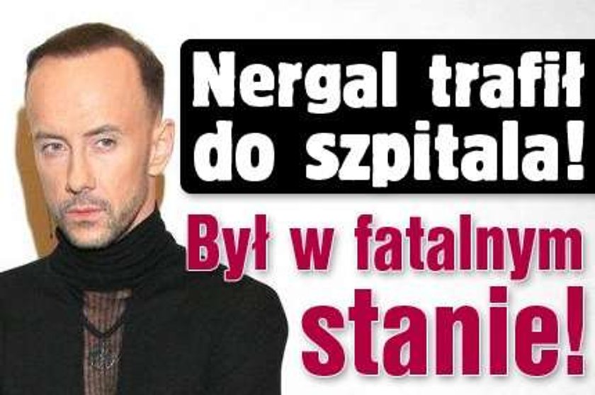 Nergal trafił do szpitala! Był w fatalnym stanie!