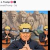 U jednoj od poslednjih objava, Tramp je objavio video u kojem je predstavljen kao Naruto, jedan od najpoznatijih likova japanske animacije. | Foto: Donald Trump/Truth Social