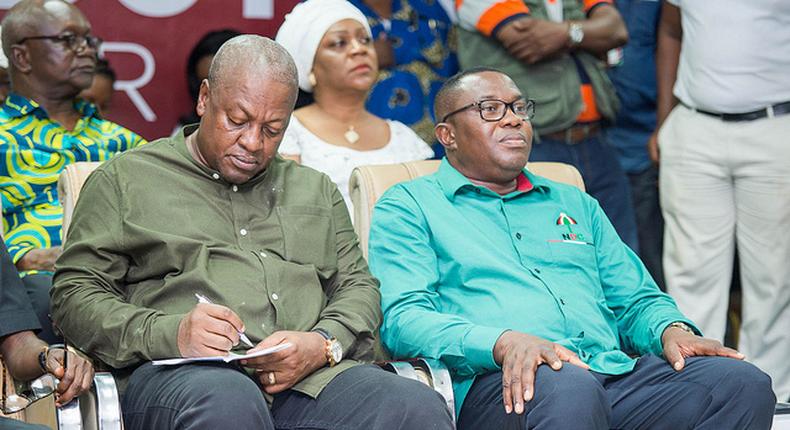 John Mahama with Samuel Ofosu Ampofo