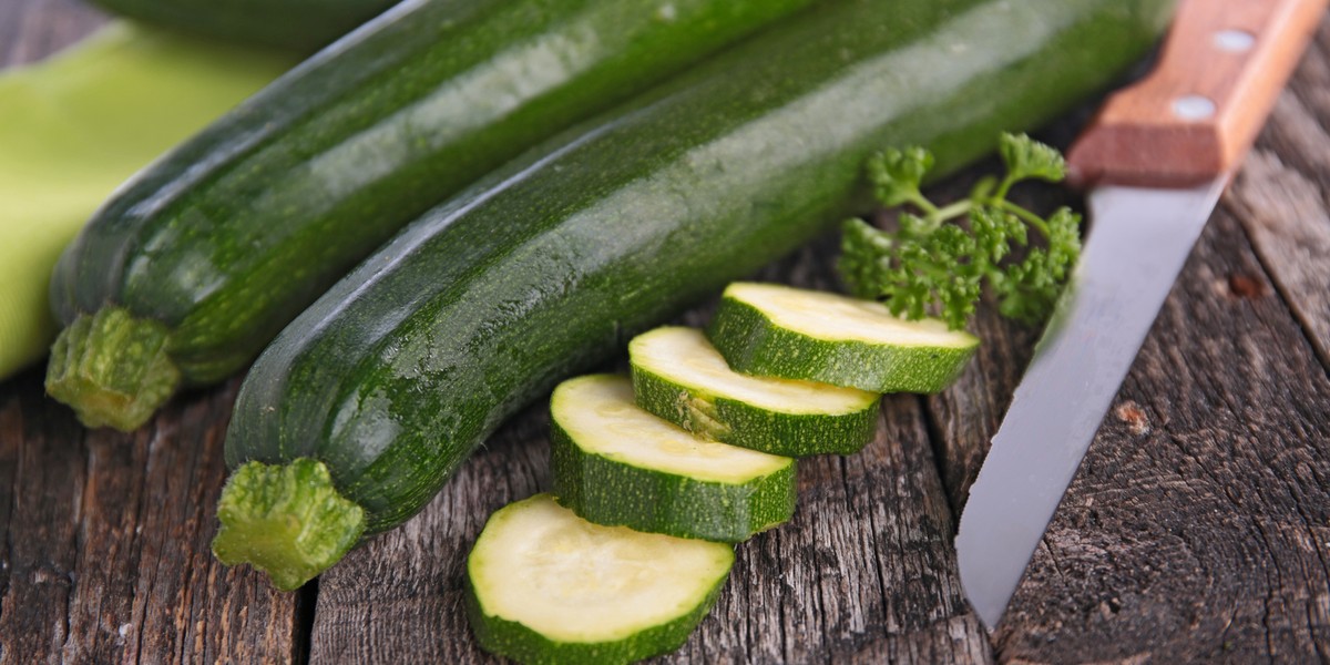 raw zucchini