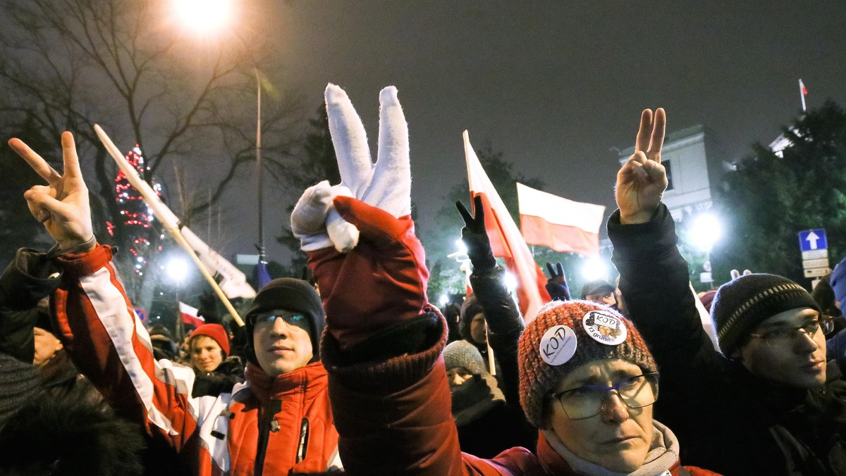 Sejm demonstracja KOD opozycja