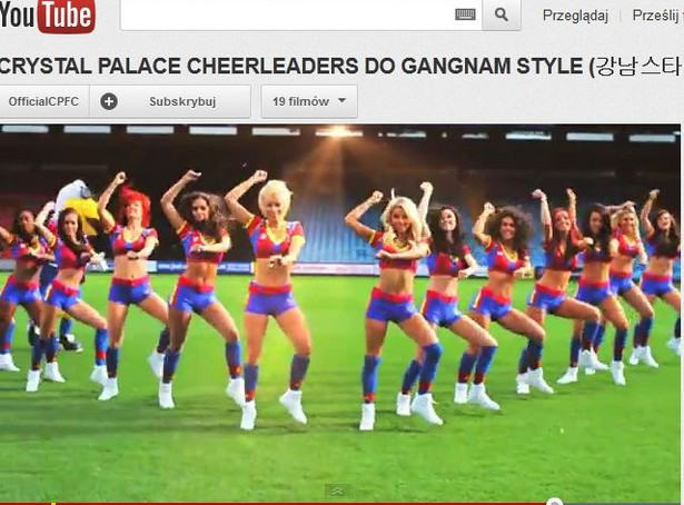 Cheerleaderki Crystal Palace tańczą... gangnam style. Zobacz wideo