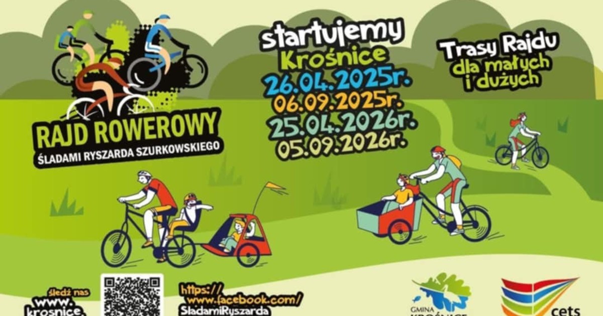 Gmina Krośnice zaprasza na Rajd Rowerowy śladami Ryszarda Szurkowskiego!