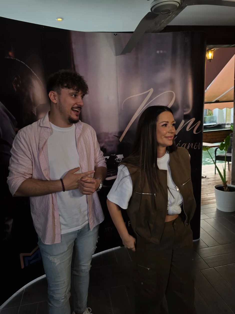 Aleksandra Bursać sa mužem 