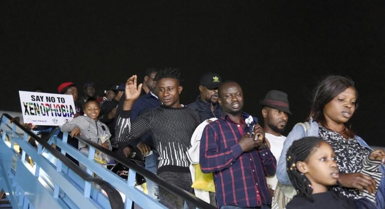 Last week nearly 200 other Nigerians were repatriated aboard a specially chartered plane following the violence that rocked Johannesburg and surrounding areas