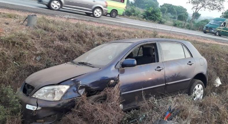 Accident on Tema motorway