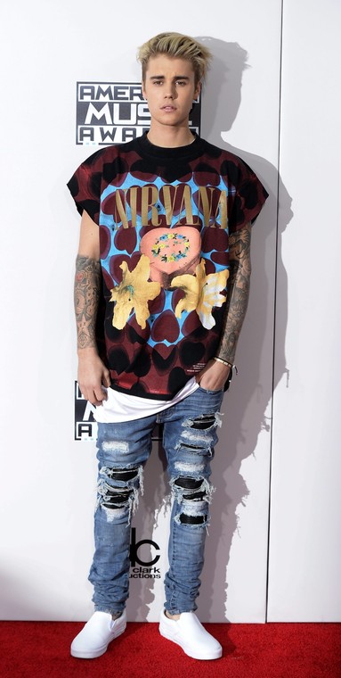 Justin Bieber na gali American Music Awards 2015