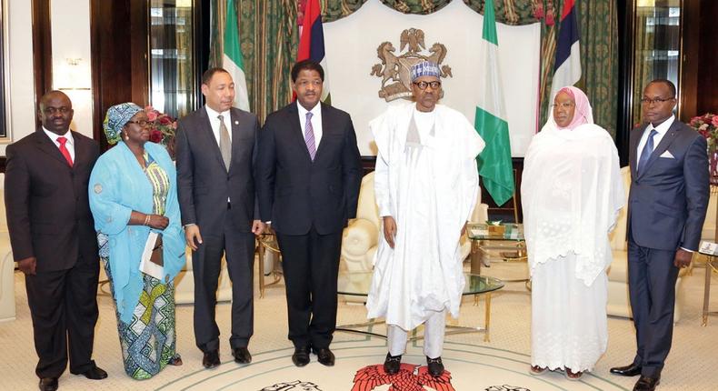 President Buhari with ECOWAS presidents