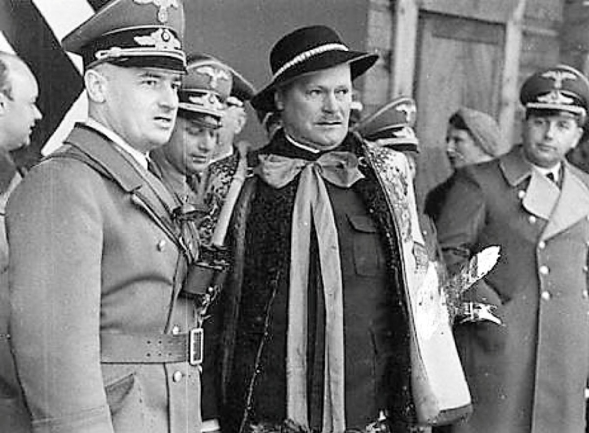 Hans Frank i Wacław Krzeptowski (kwiecień 1940 r.)