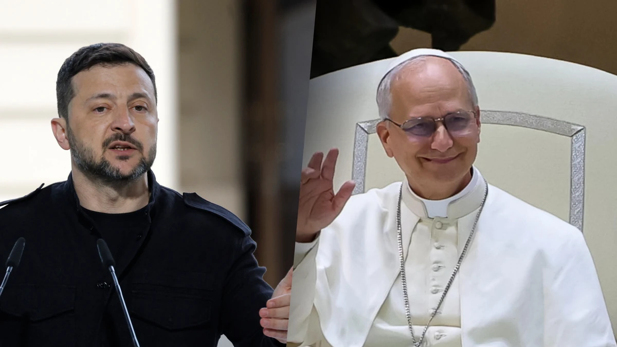 Wołodymyr Zełenski pierwszy raz rozmawiał z papieżem Leonem XIV. "Potwierdziłem gotowość"