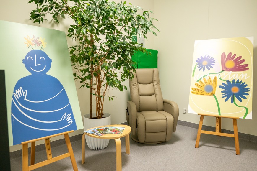 Centrum Zdrowia Psychicznego ma wygodne wnętrza dostosowane do potrzeb pacjentów