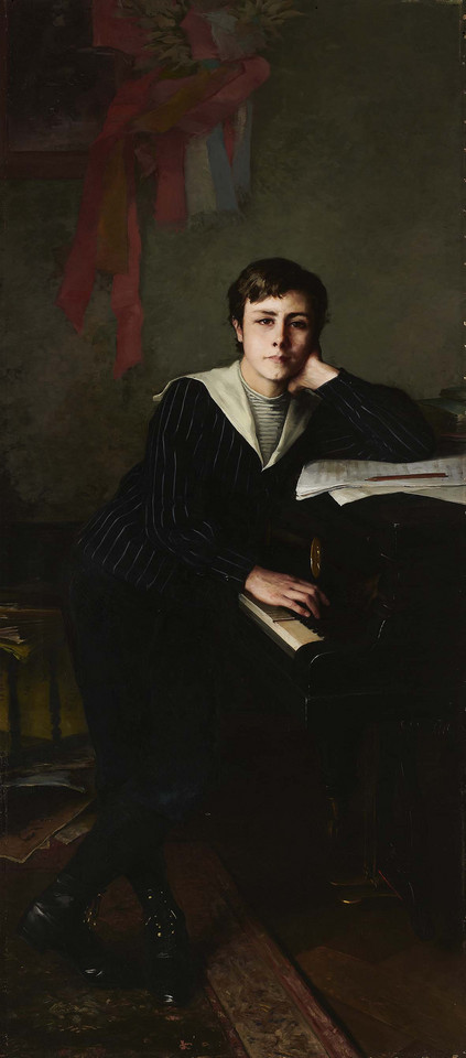 Anna Bilińska - "Portret młodego pianisty Józefa Hofmanna" (1890)