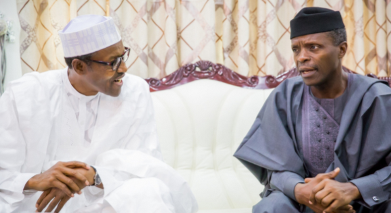 President Buhari and Vice President Osinbajo (Dailypost)