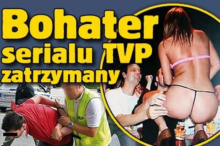 Bohater serialu TVP zatrzymany