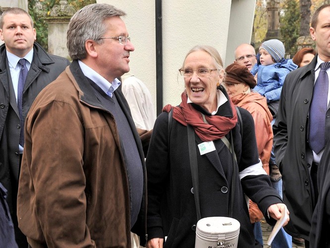 Maja Komorowska z Bronisławem Komorowskim