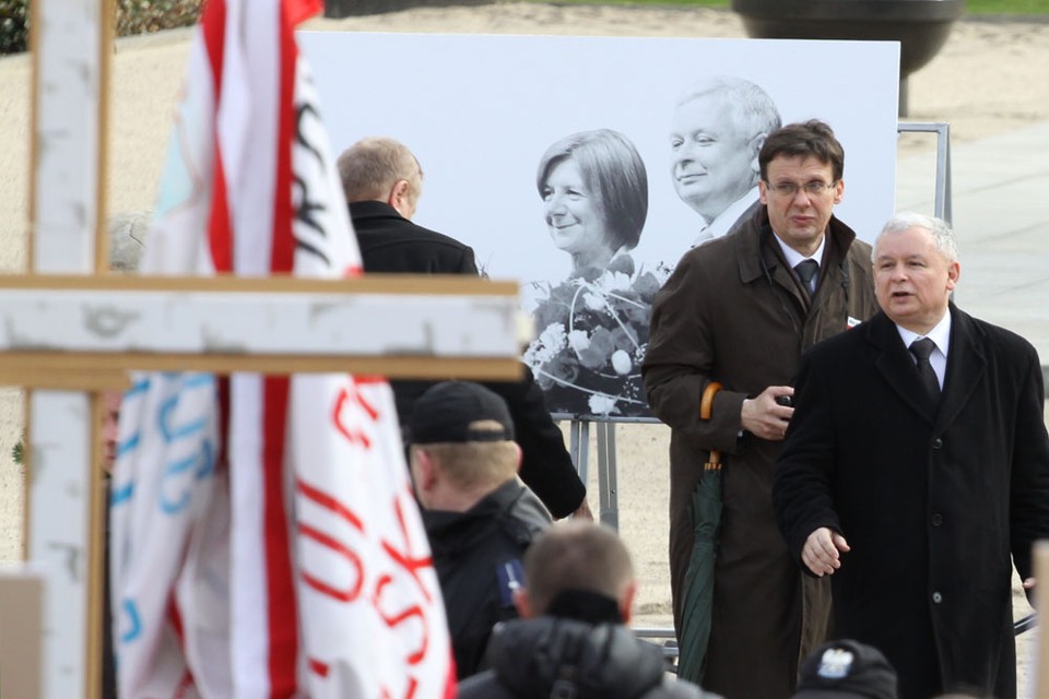 Jarosław Kaczyński przed Pałacem Prezydenckim, fot. Iza Procyk-Lewandowska