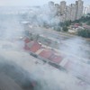 Ogroman požar u tržnom centru na Novom Beogradu