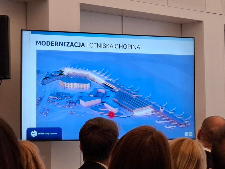 Wizualizacja rozbudowy lotniska Chopina