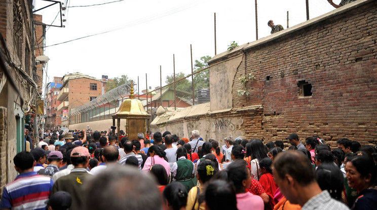 Trisna Sakja, Nepál új élő istennője / Fotó: AFP