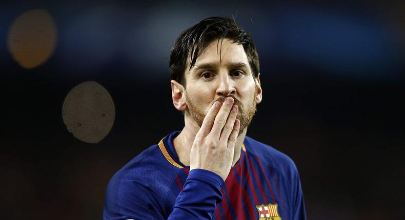 File image of football legend Lionel Messi. He has donated millions to fund a project in Kenya
