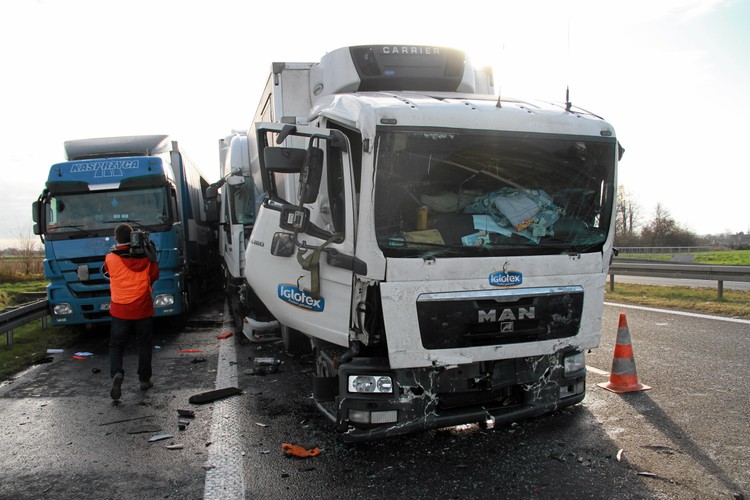 Karambol na autostradzie A4