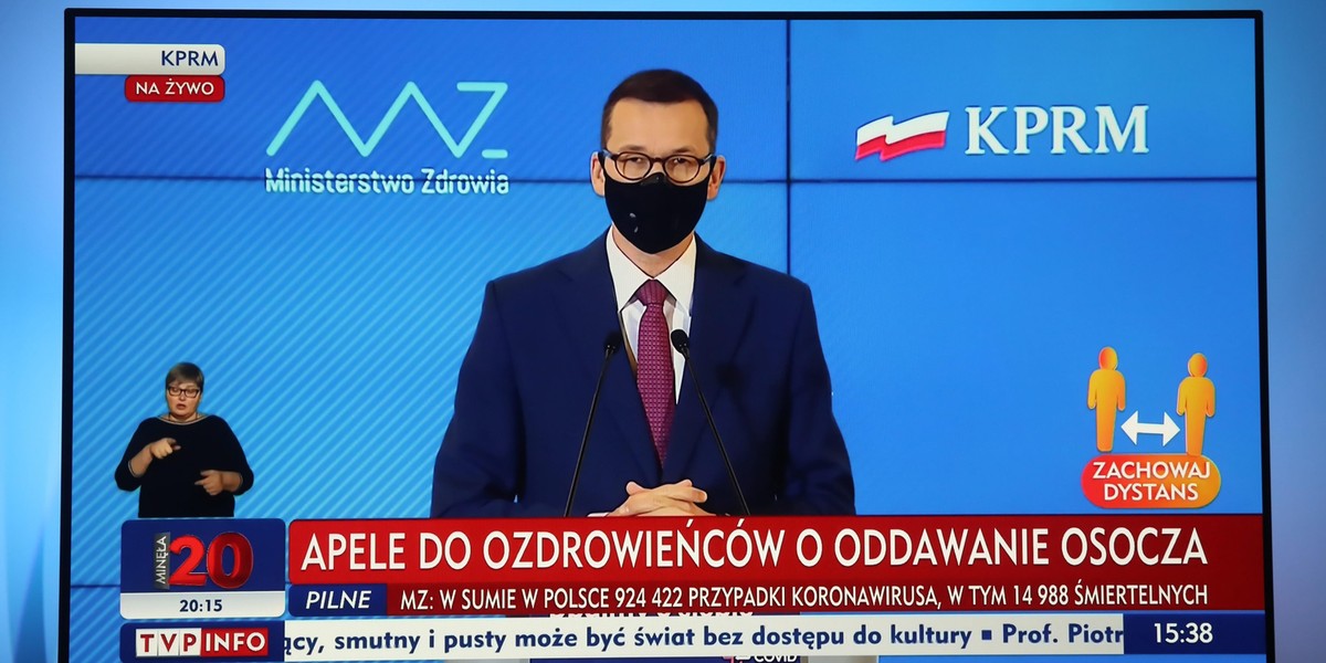 Premier: Będą bonifikaty dla ozdrowieńców za oddane osocze