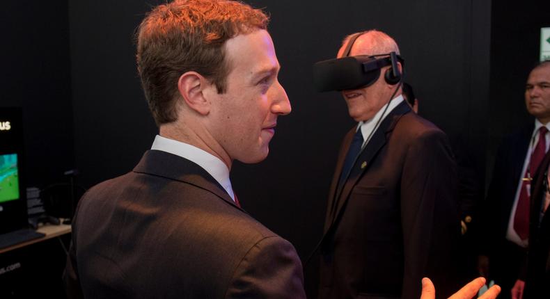 Mark Zuckerberg threw shade at the Apple Vision Pro again. Pablo Porciuncula/Getty