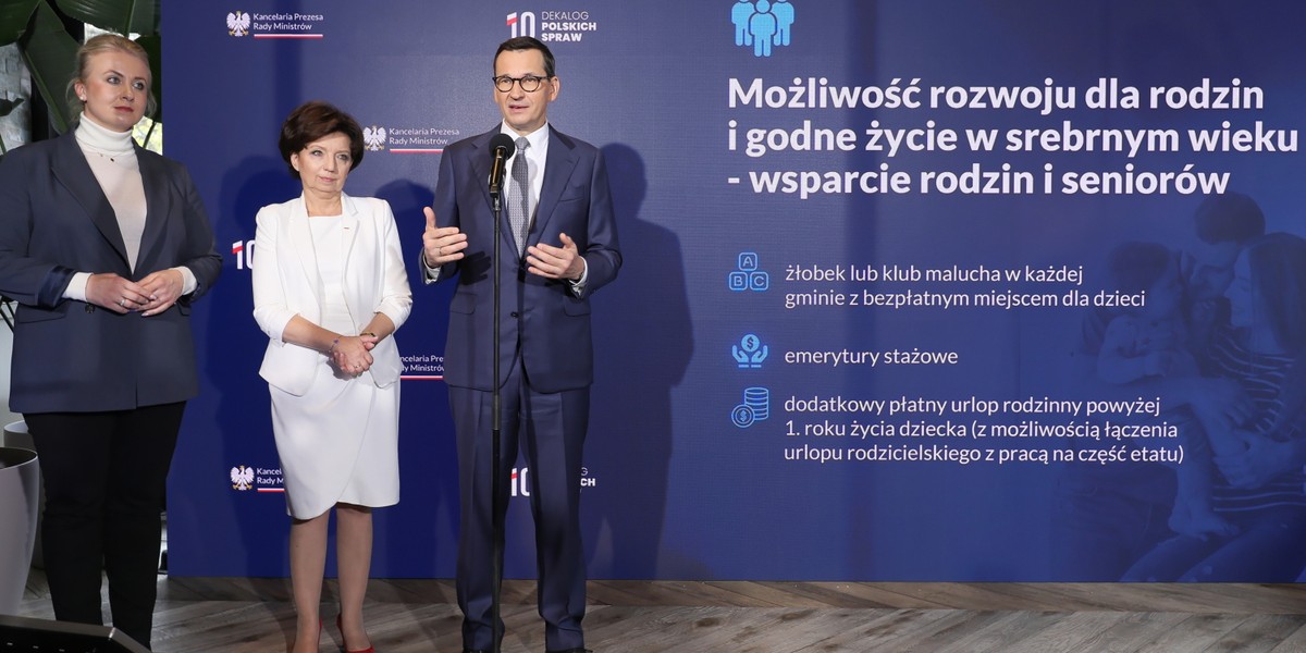 Premier Mateusz Morawiecki przedstawił "dekalog polskich spraw"