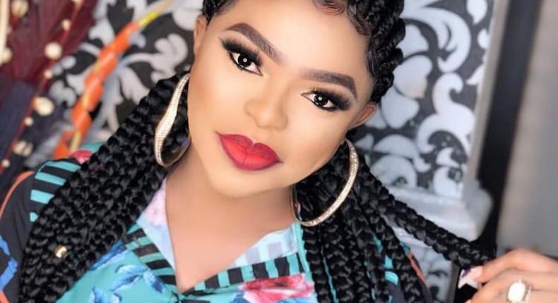 Youths protest against Bobrisky saying her behaviour is ungodly and unhealthy. [Instagram/bobrisky222]