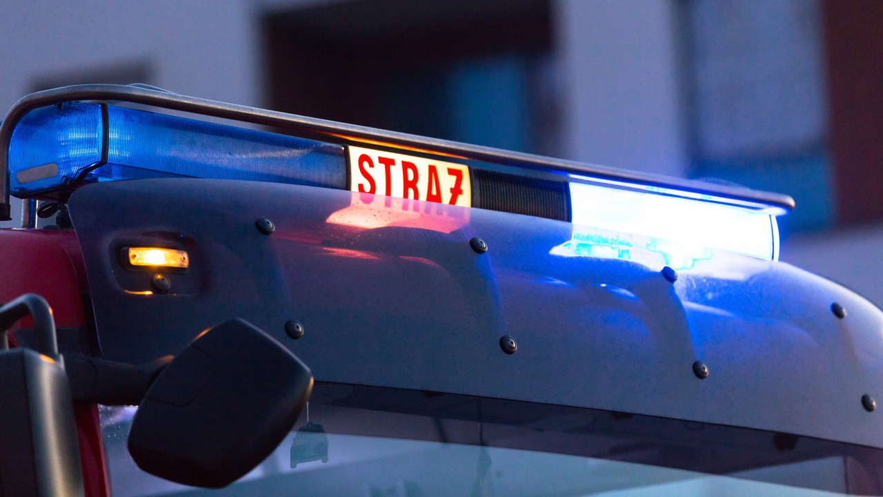 Pożar samochodu na A1. Autostrada w kierunku Łodzi zablokowana
